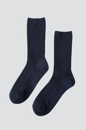 Black Crisp Step Socks