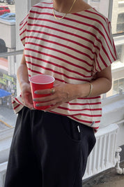 Red Stripe Manon Tee