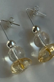 Yellow Agate Earrings