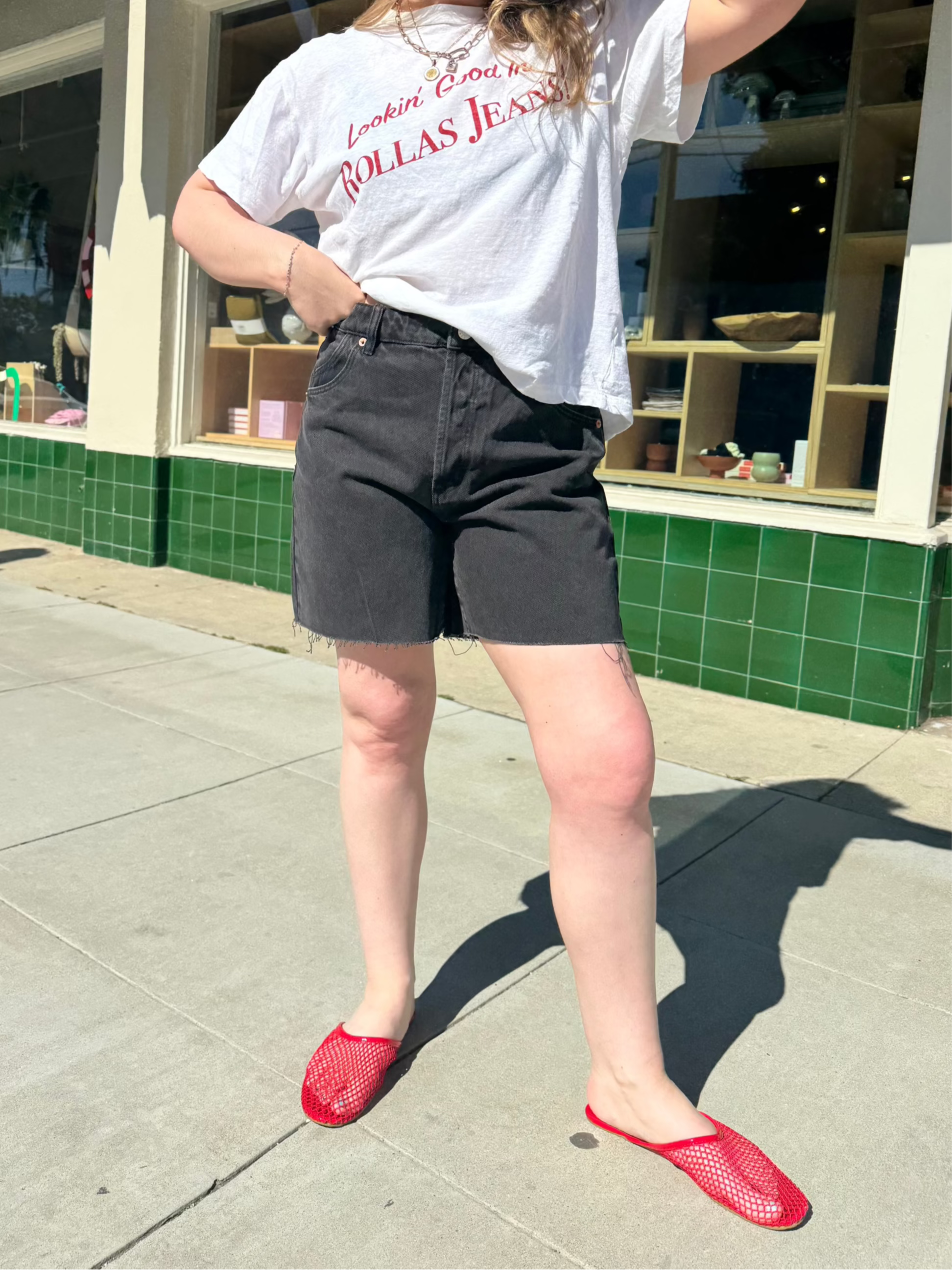 Stoned Black 90s Relaxed Short