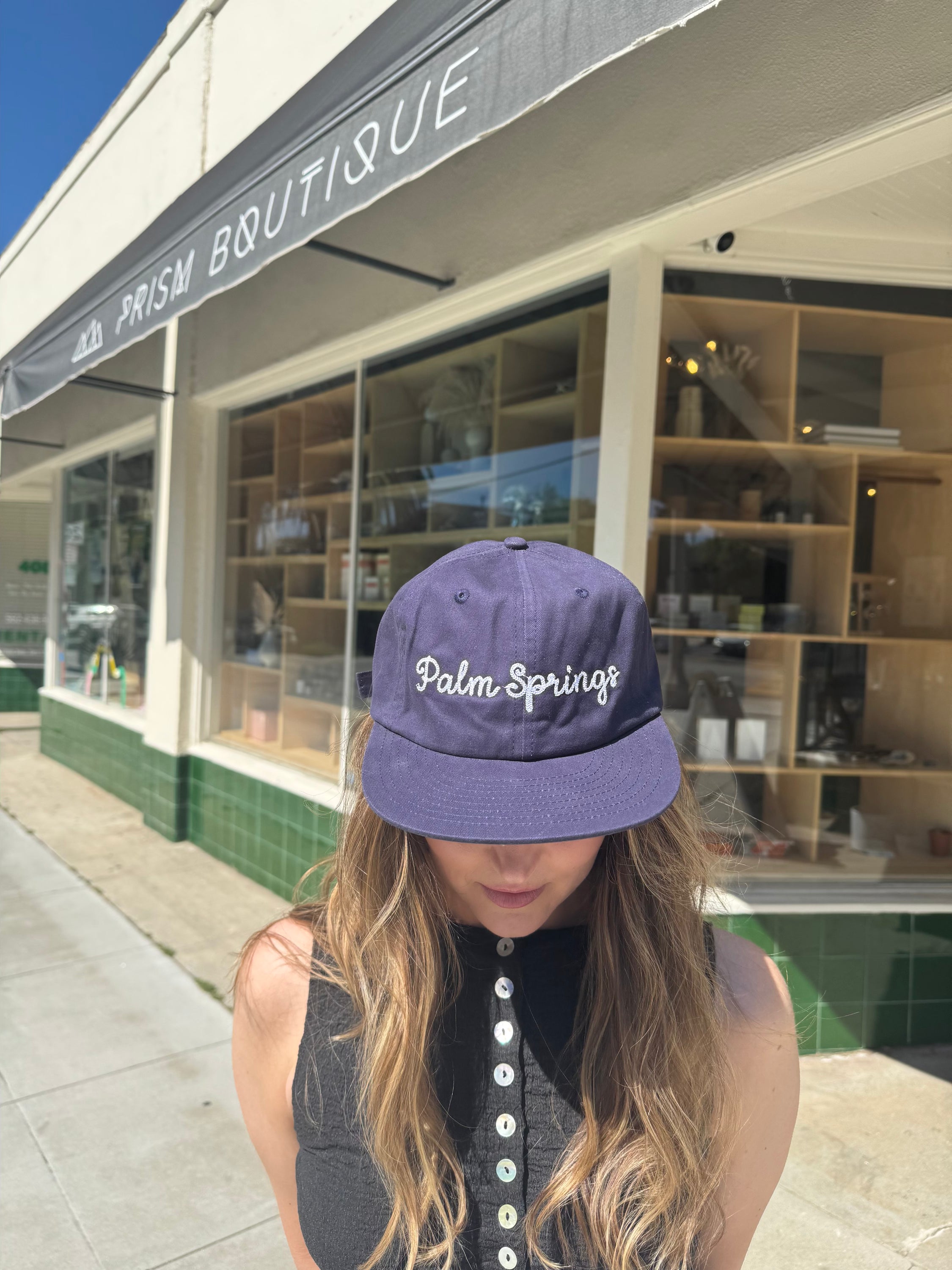 Navy Palm Springs Hat