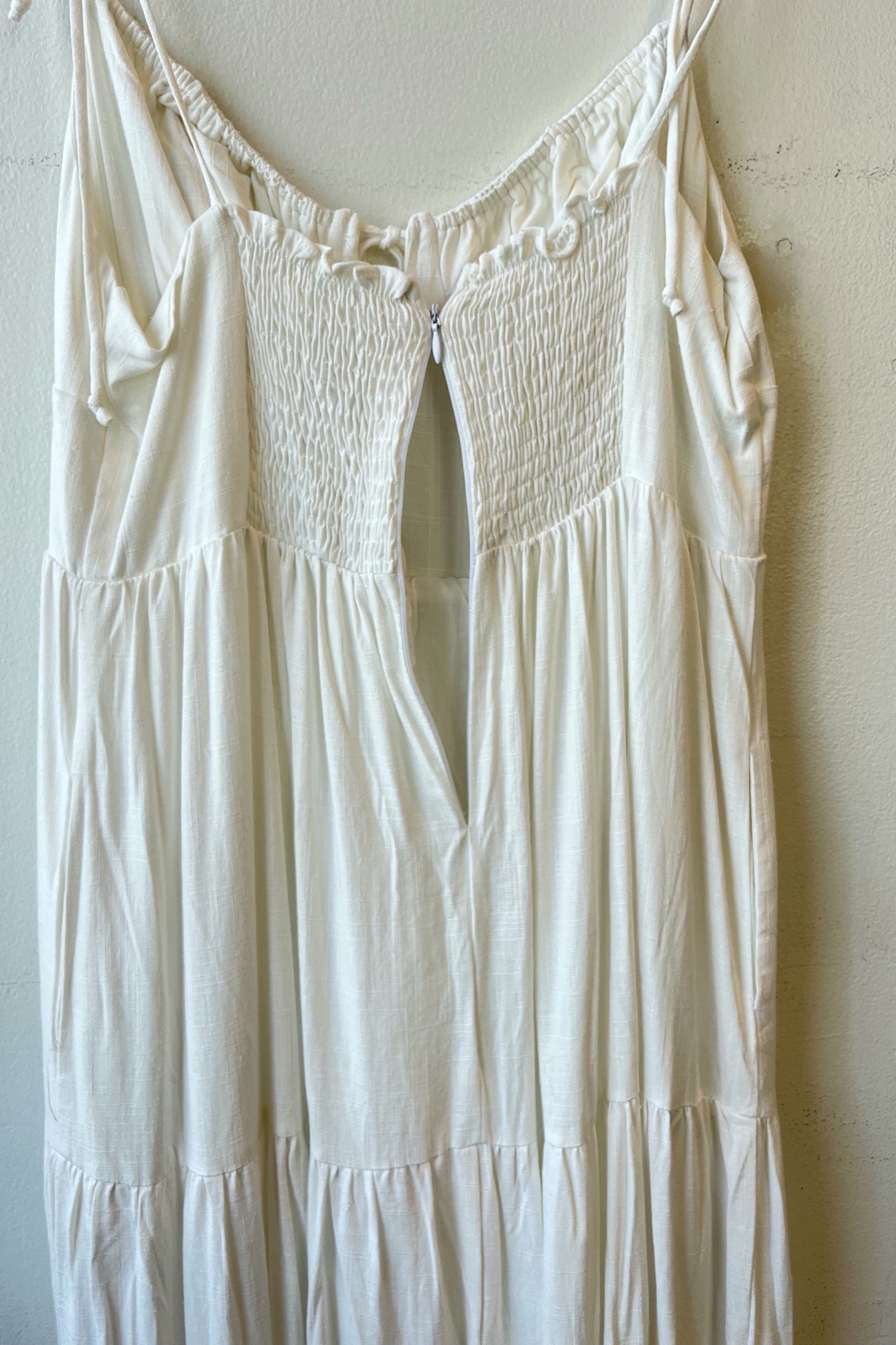 Damaged White Aimee Dress