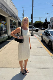 Creme Handmade Lace Dress