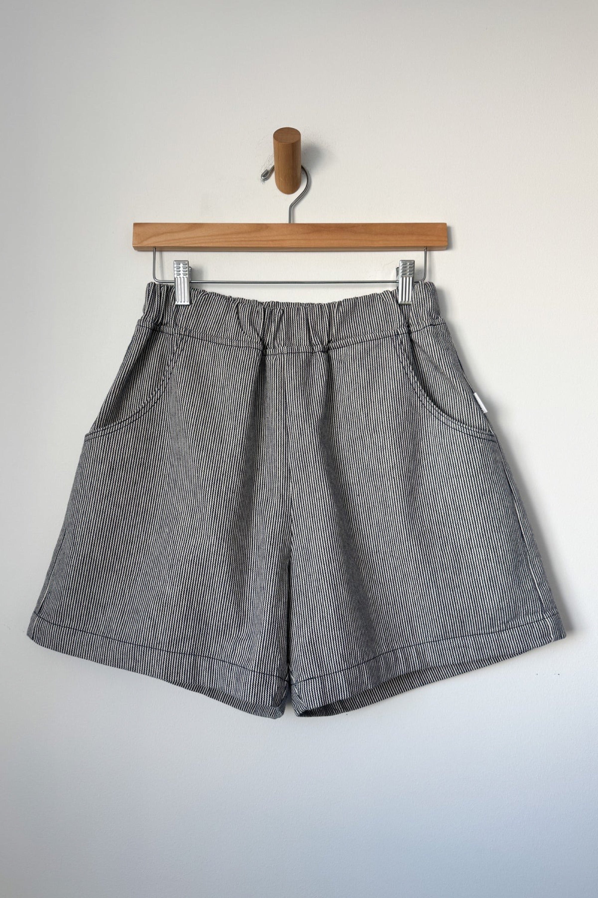 Blue Stripe City Shorts