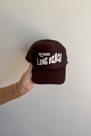 Brown Long Beach Postcard Hat