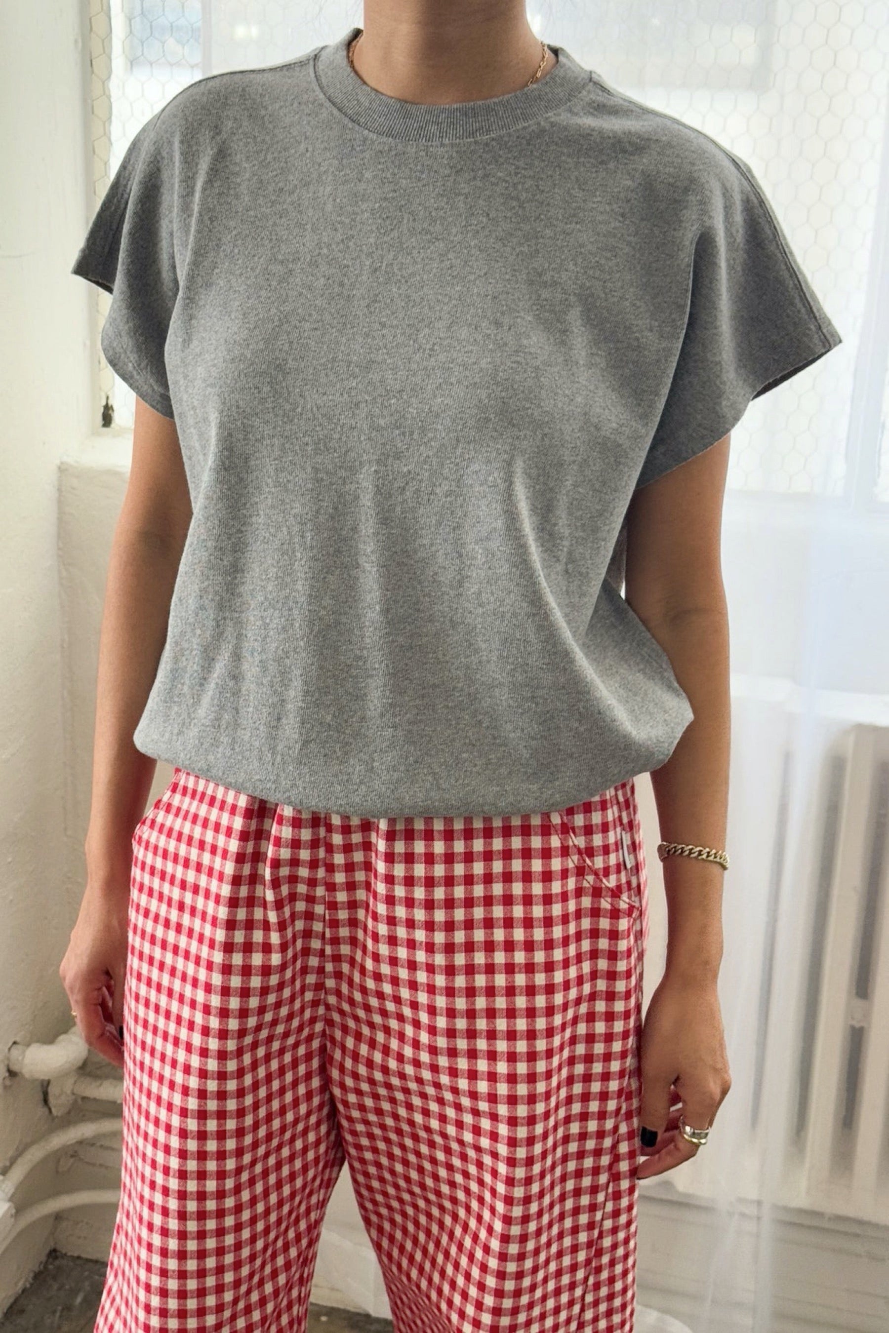 Heather Grey Fei Tee