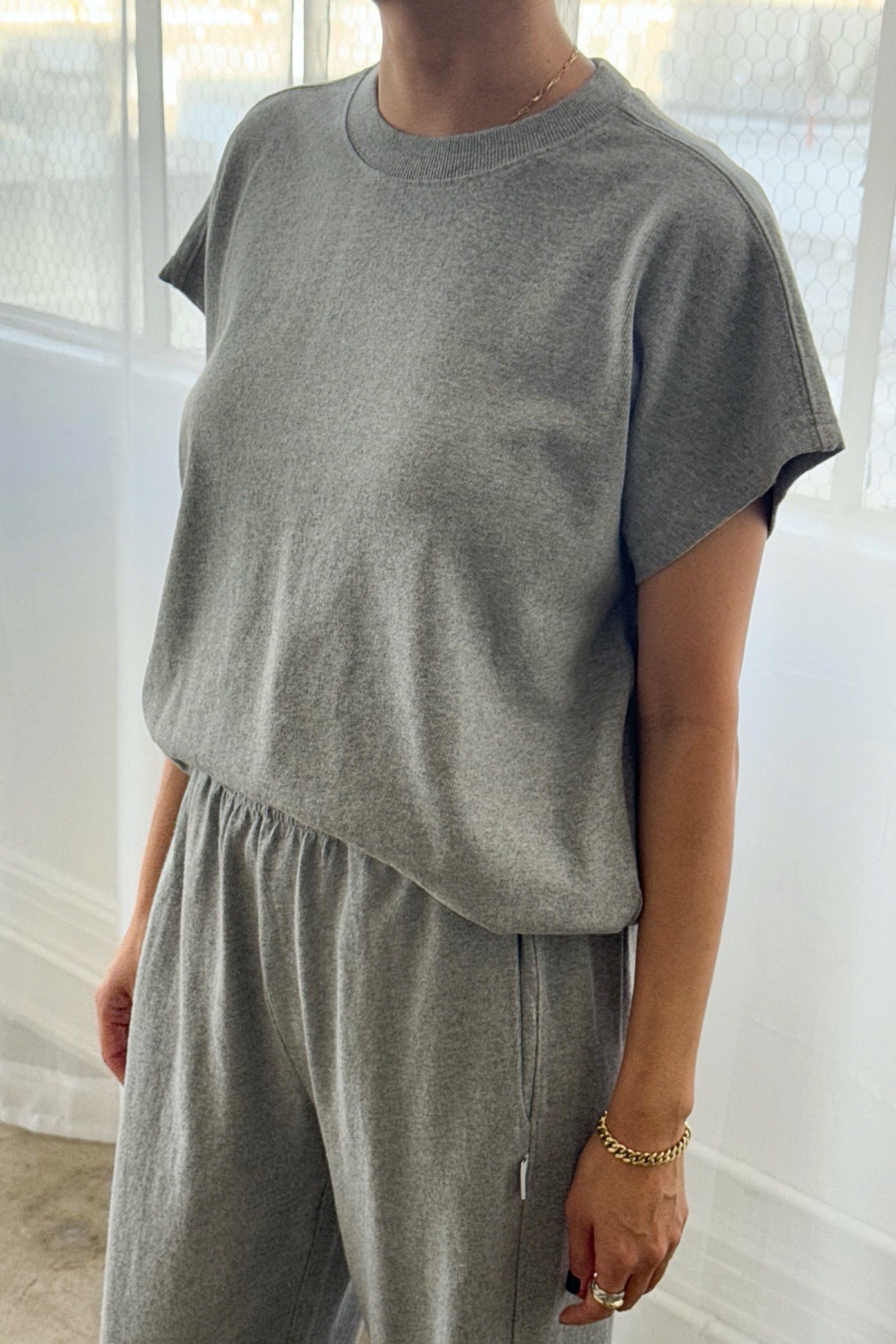 Heather Grey Fei Tee