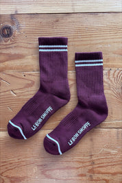 Maroon Boyfriend Socks