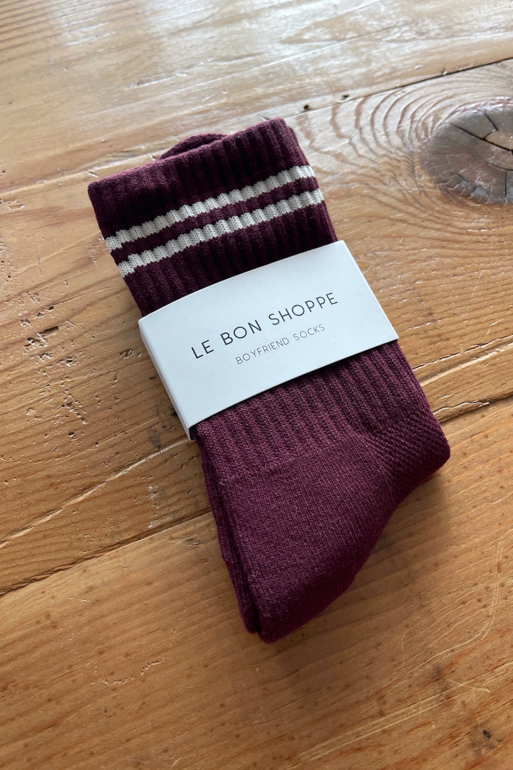 Maroon Boyfriend Socks