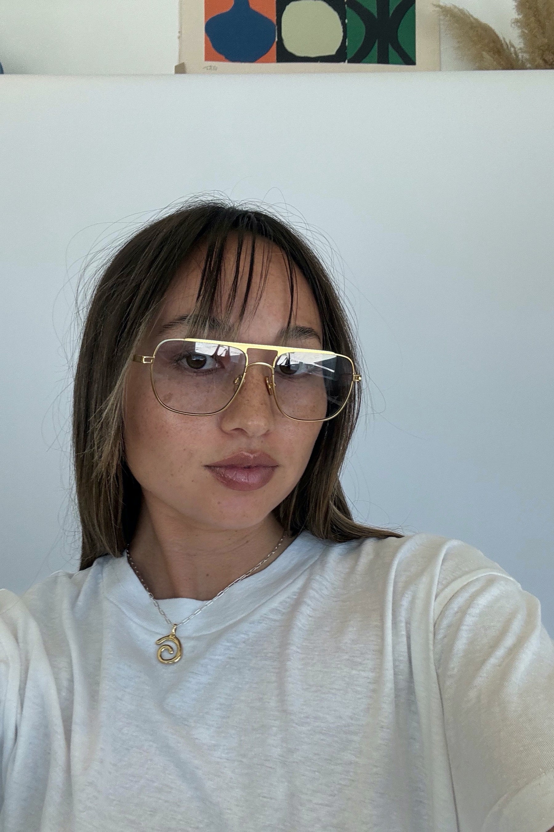 Gold Metal Jane Sunglasses