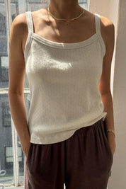 Naturel Pointelle Eve Cami