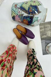 Off White Ribbed Clog