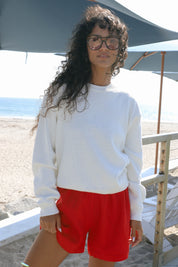 White Milo Cotton Sweater