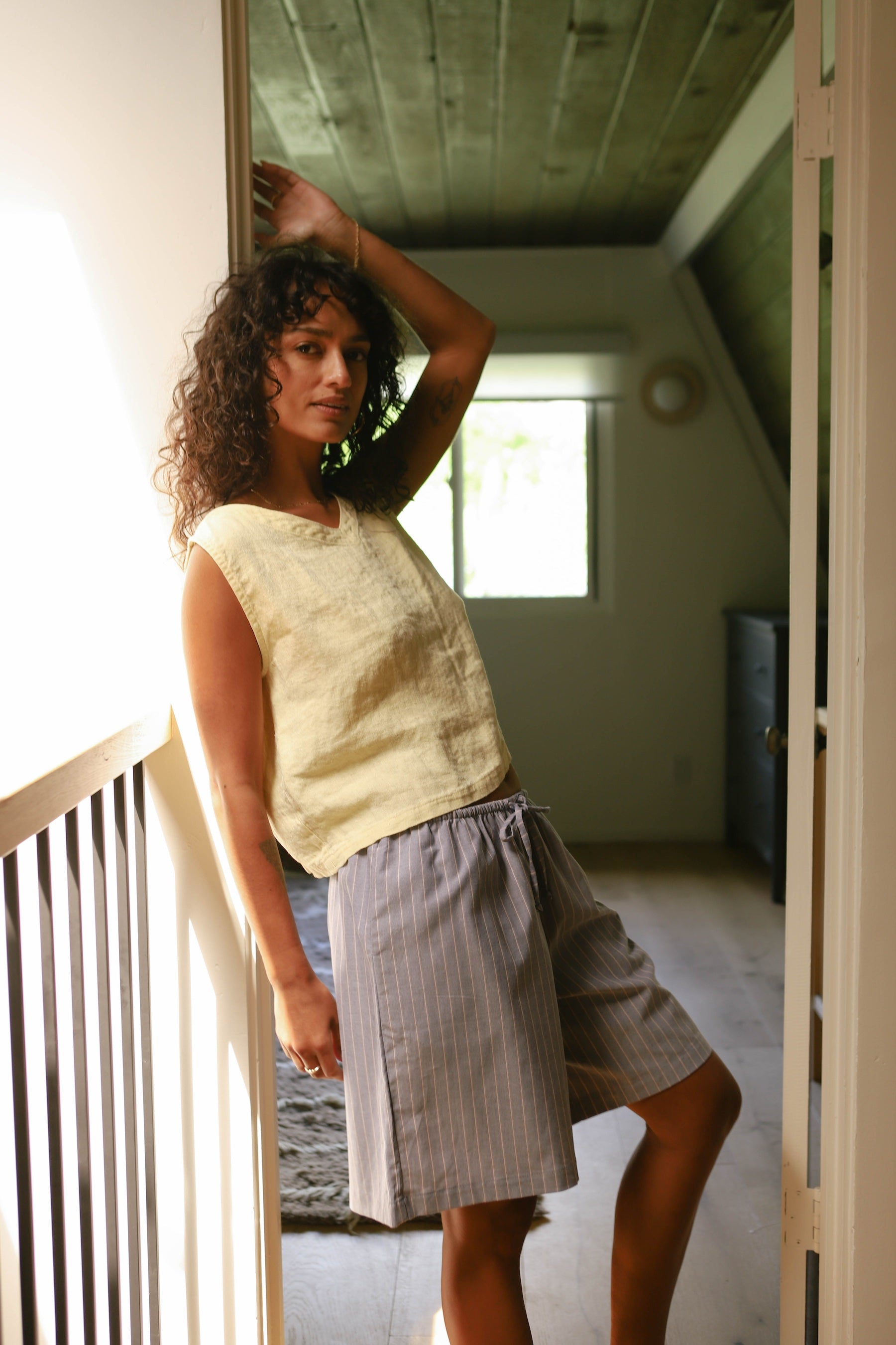Oxford Stripe Venice Shorts