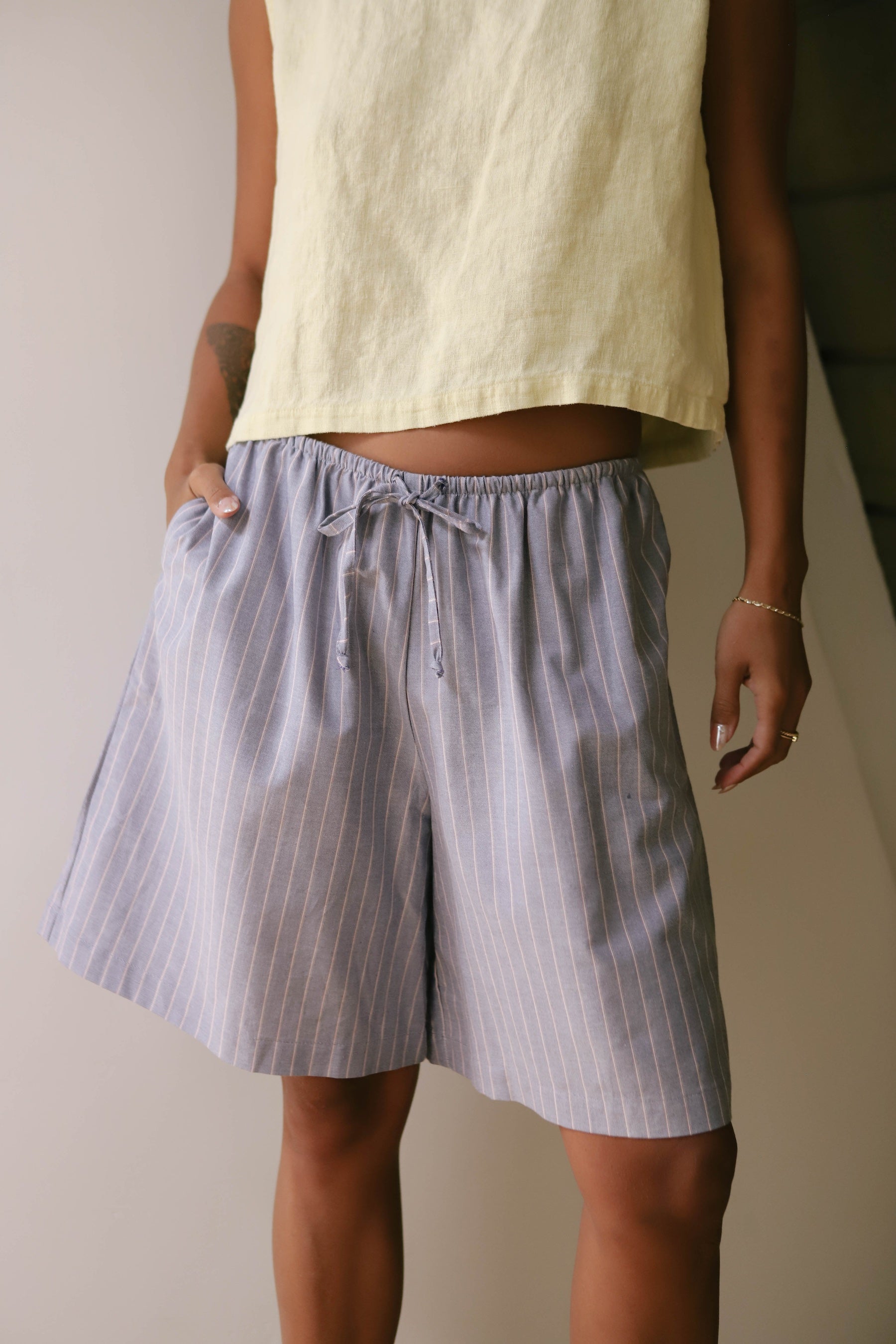 Oxford Stripe Venice Shorts