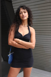 Black Corazon Mini Dress