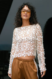 Sequin Mesh Chloe Top