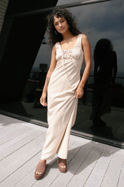 London Check Maxi Dress