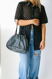 Black Harmony Button Down