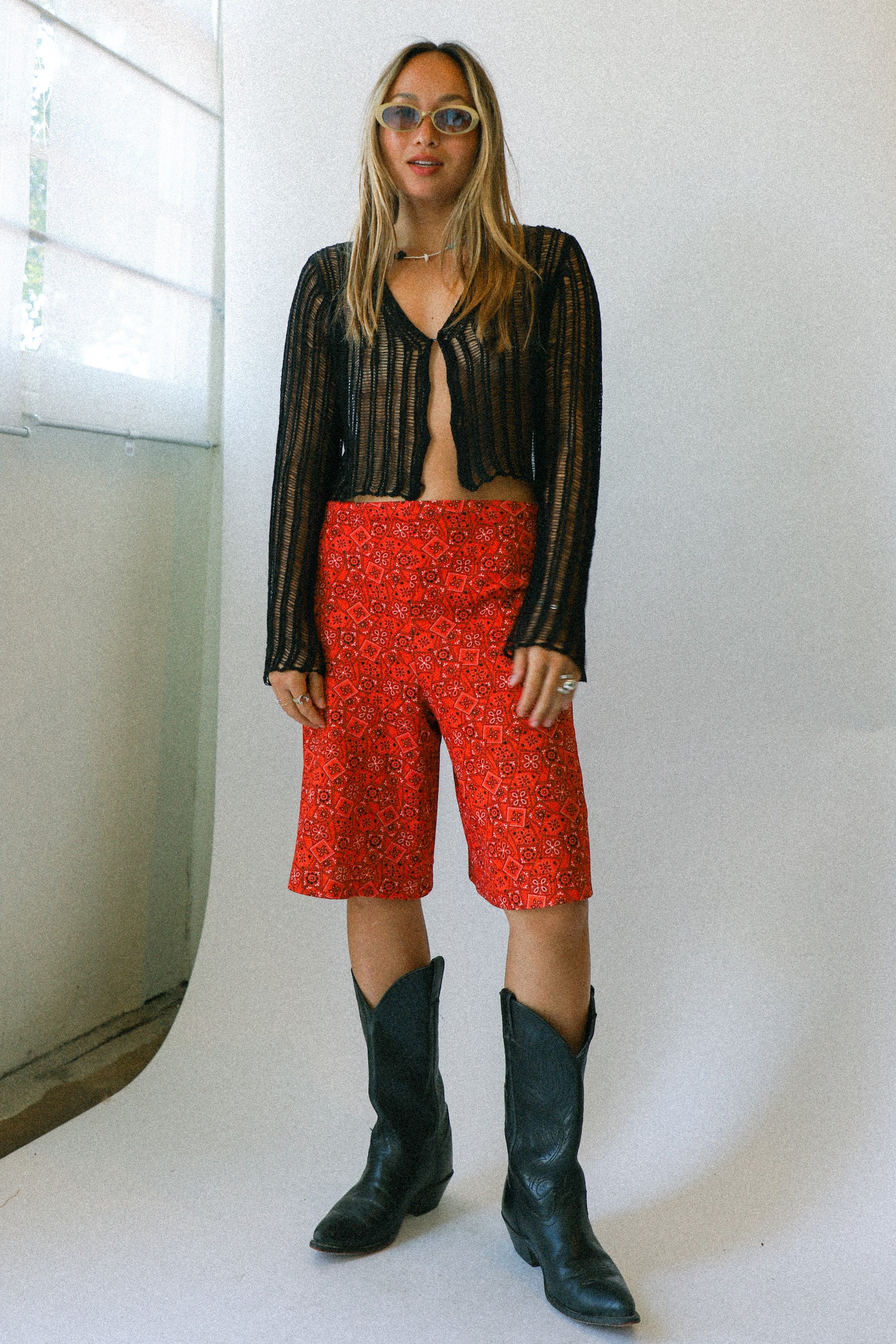 Black Crochet Melody Top