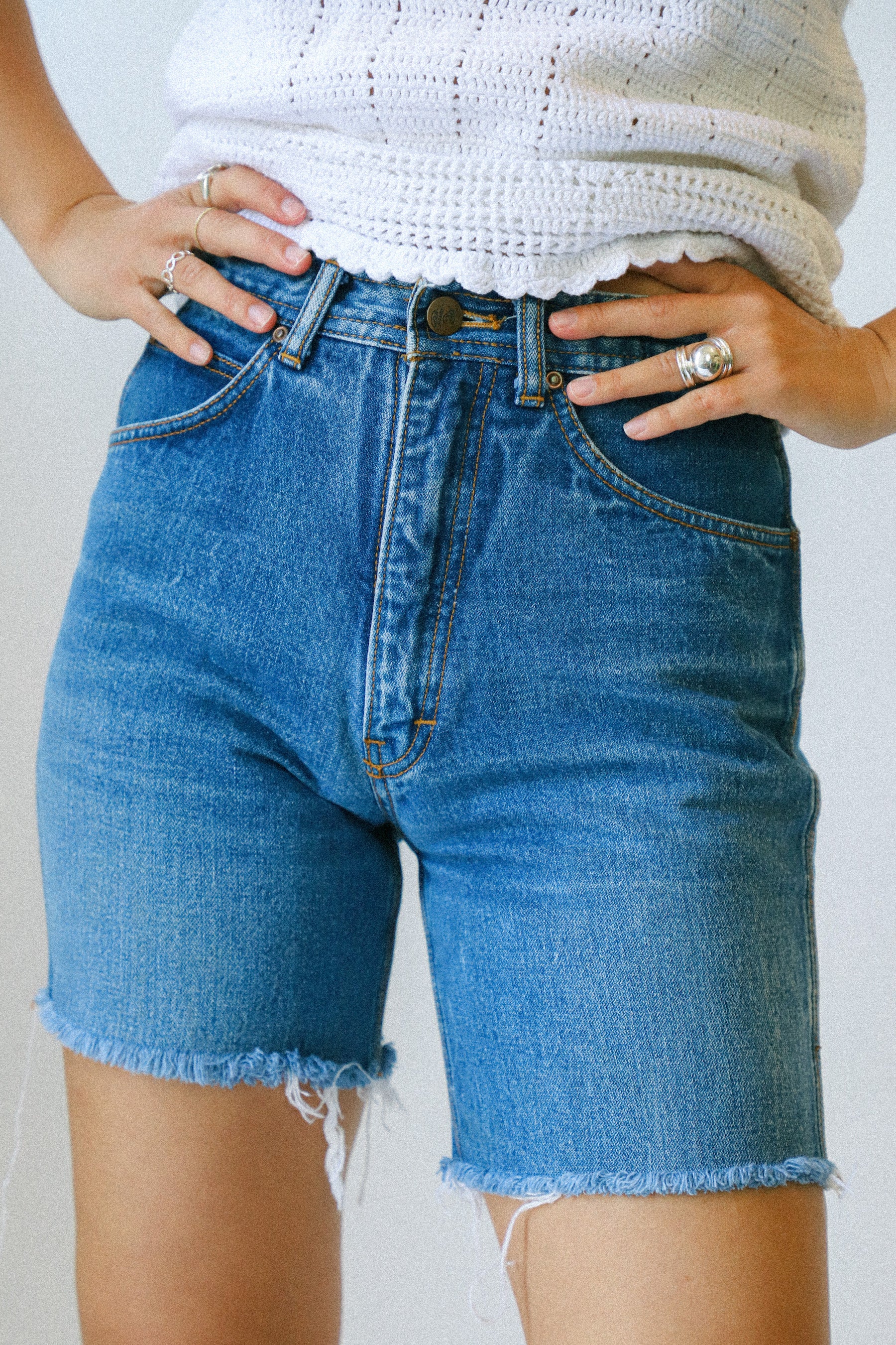 Medium Wash Rime Time Short