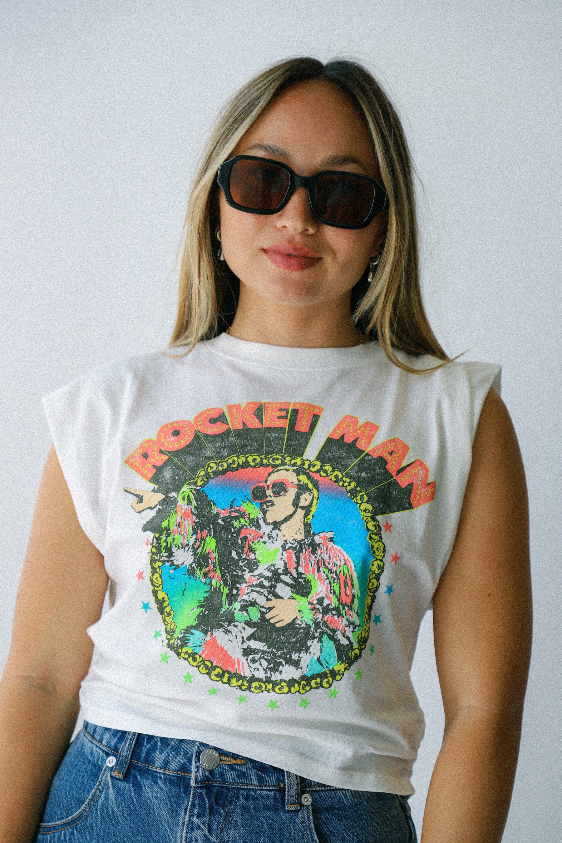 Elton John Rocket Man '72 Banded Tee