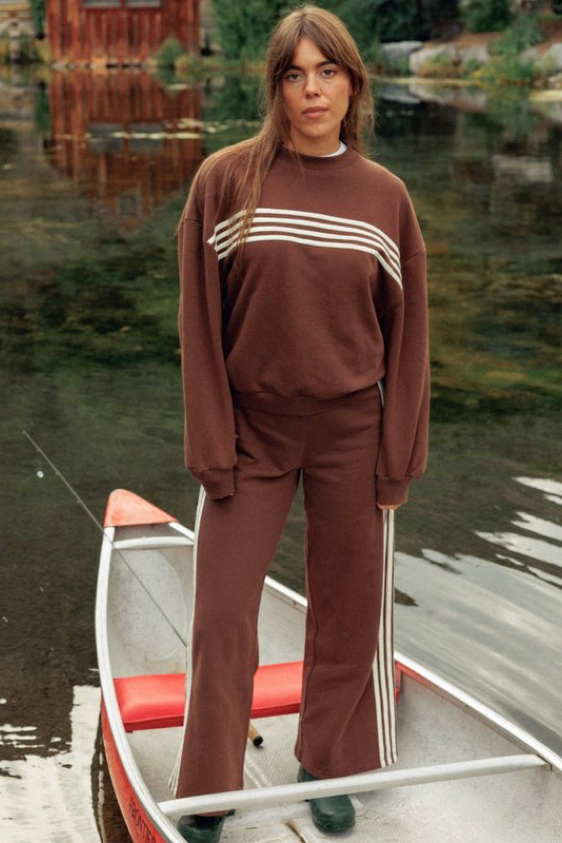 Brown Stripe James Pant