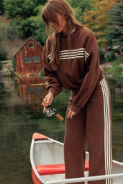 Brown Stripe James Pant