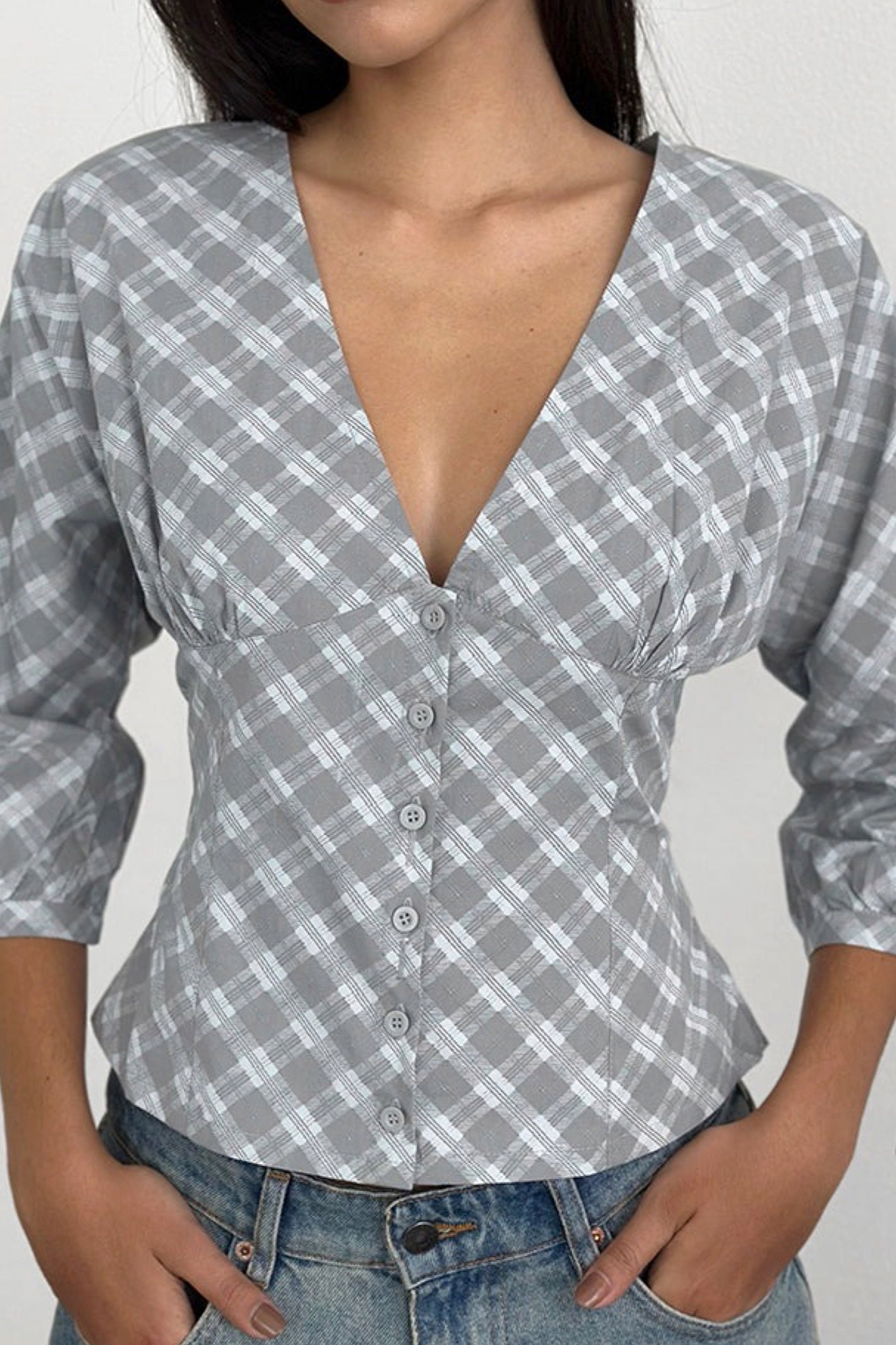 Grey Check Kadeka Shirt