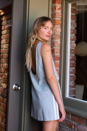 Blue Hanalei Mini Dress