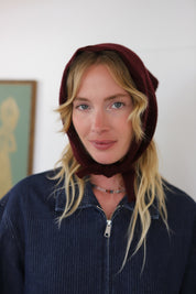 Burgundy Triangle Scarf