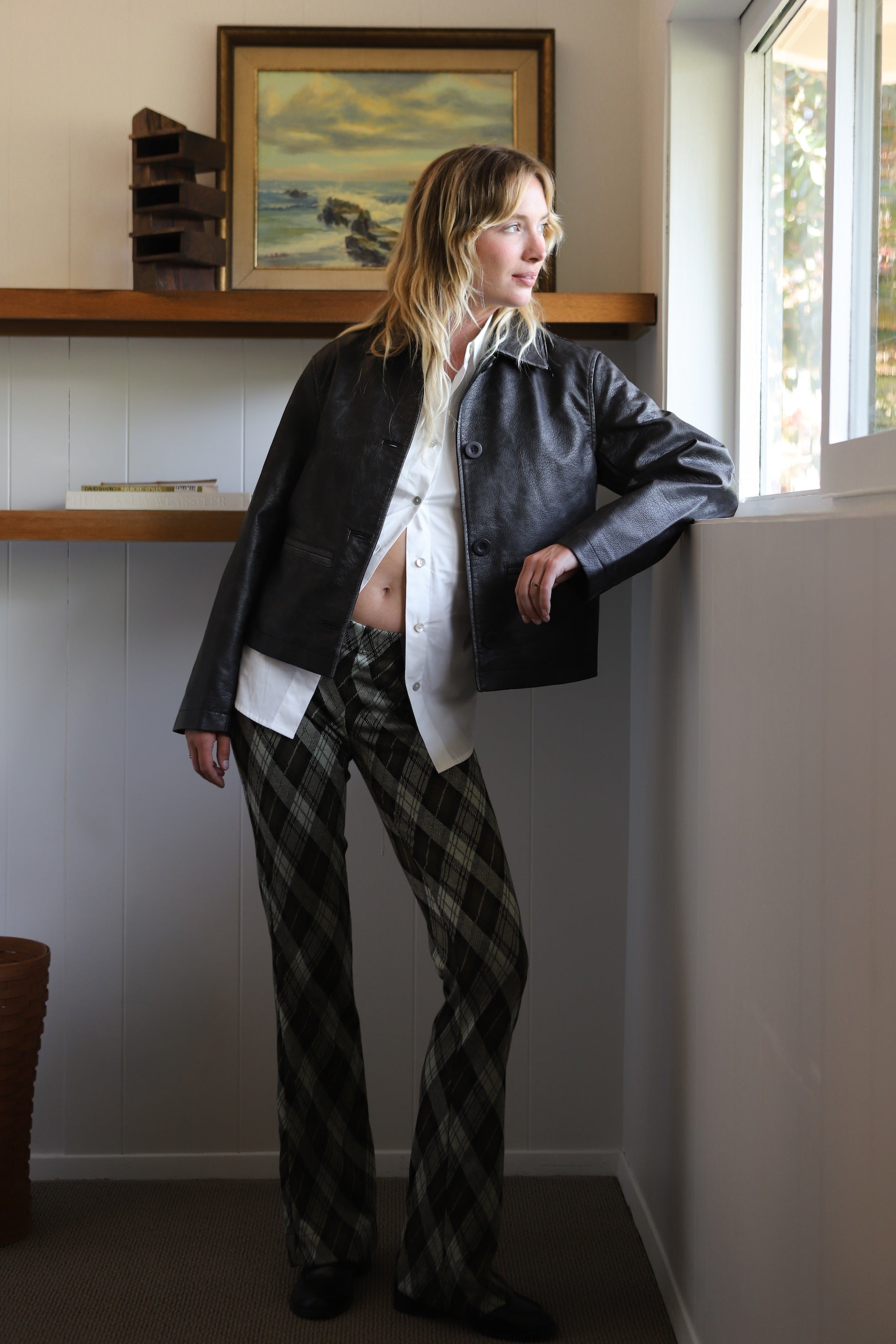 Black Hera Vegan Leather Jacket