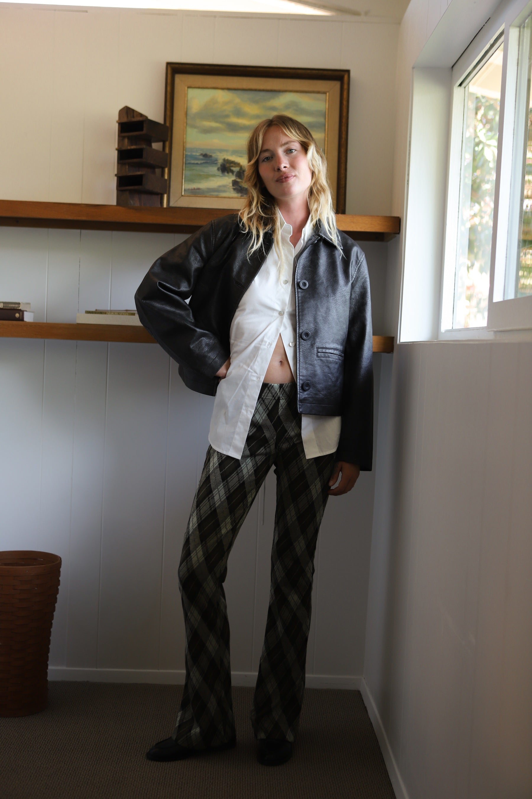 Black Hera Vegan Leather Jacket