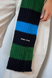 Striped Knit Scarf
