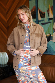 Washed Cocoa Barn Jacket