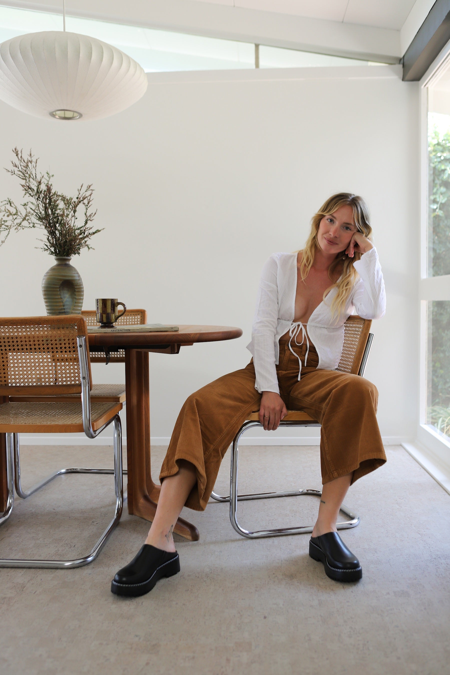 Teddy Cord Tomboy Flare