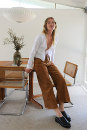 Teddy Cord Tomboy Flare