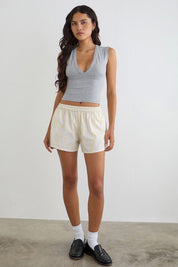 Candy Stripe Yellow Laboxe Shorts