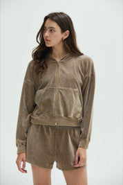 Vintage Mushroom Noa Velour Short