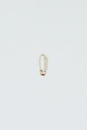 14k Mini Friendship Safety Pin Earring
