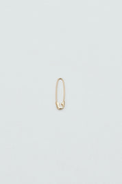14k Mini Safety Pin Earring