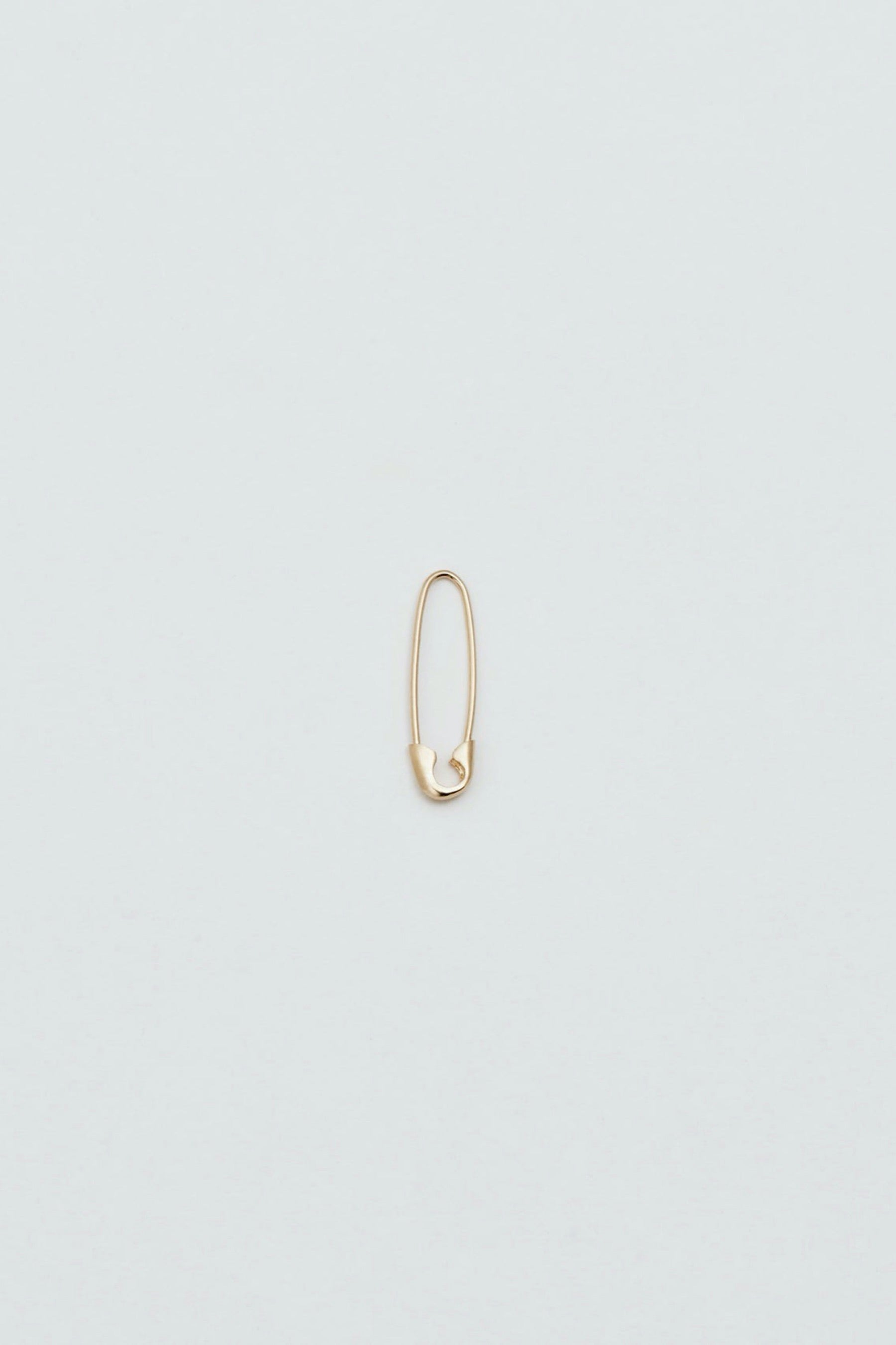 14k Mini Safety Pin Earring
