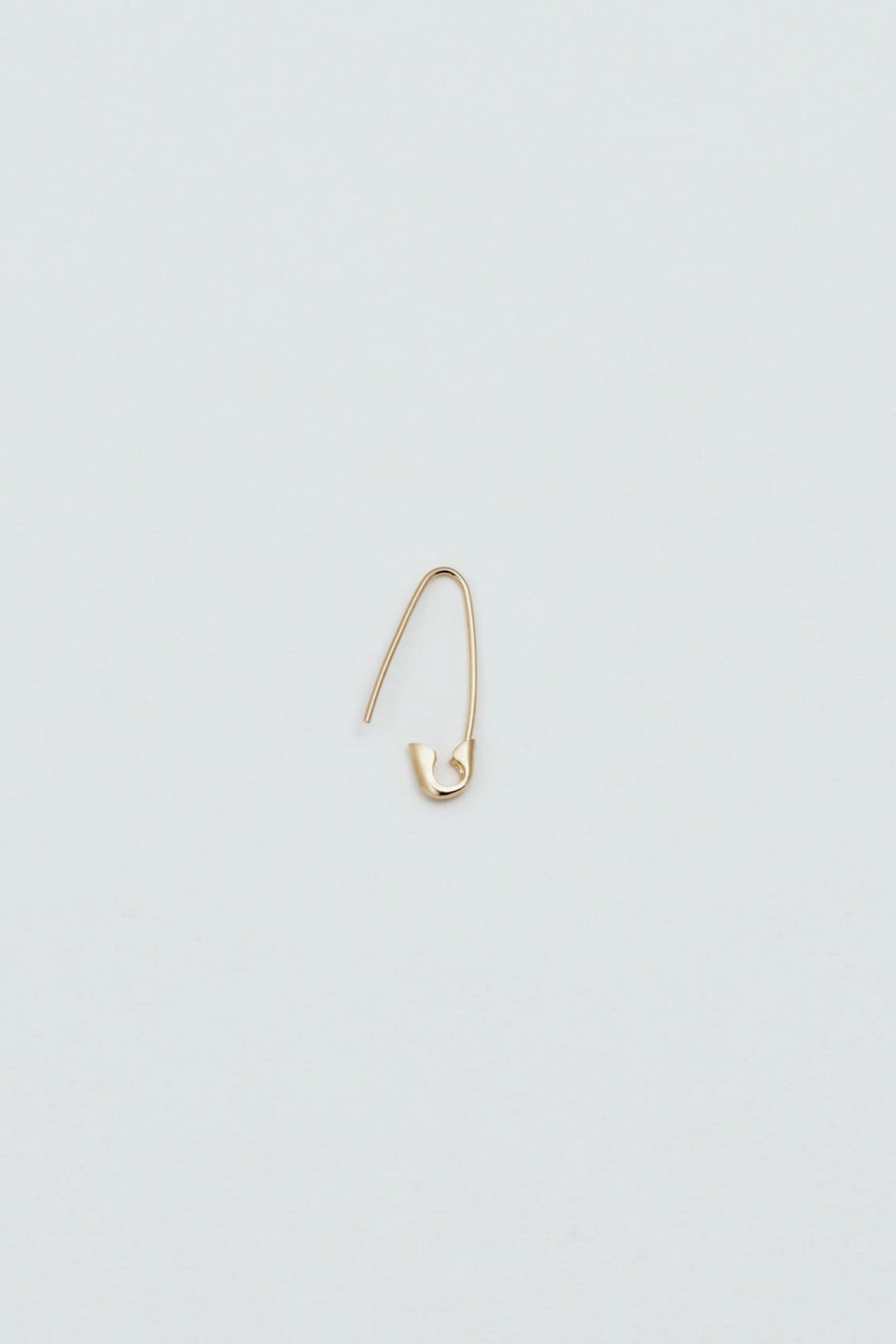 14k Mini Safety Pin Earring