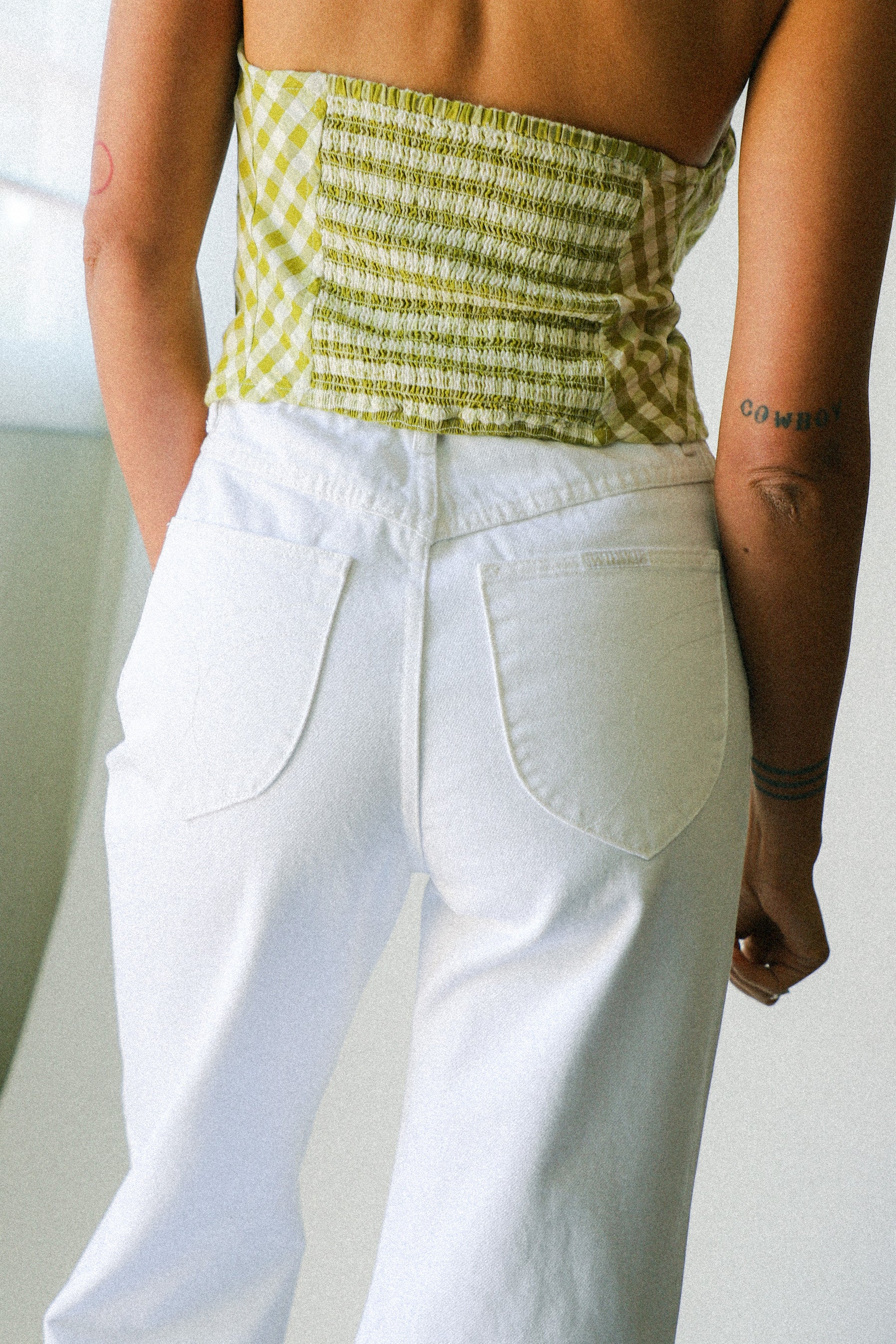 Vintage White Heidi Ankle