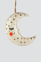Hushed Night Moon Ornament