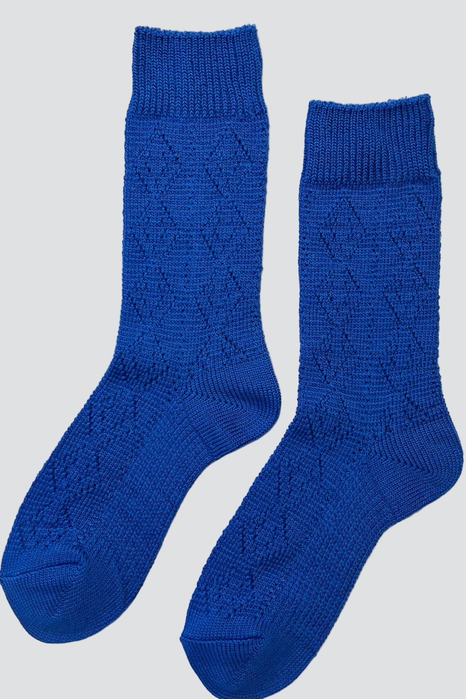 Cobalt Modal Eyelet Socks