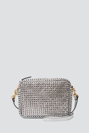 Silver Woven Etoile Midi Sac