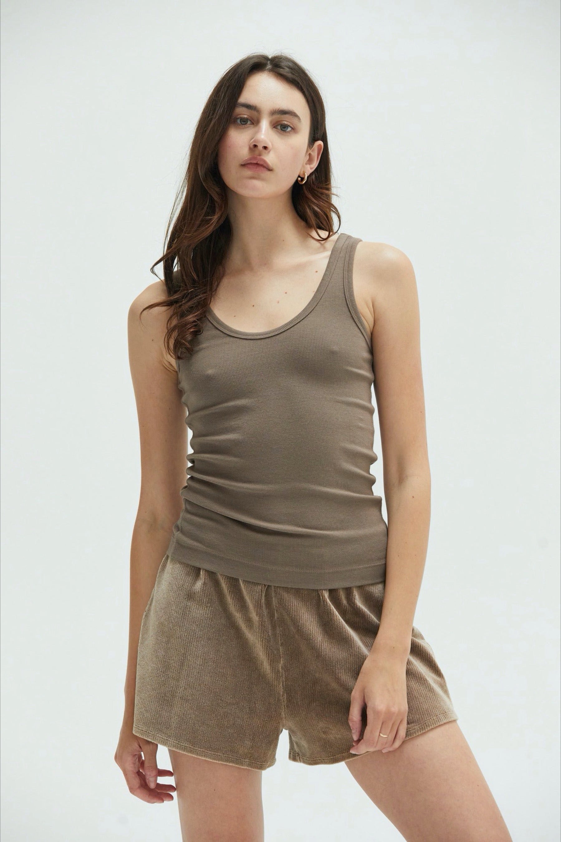 Vintage Mushroom Noa Velour Short