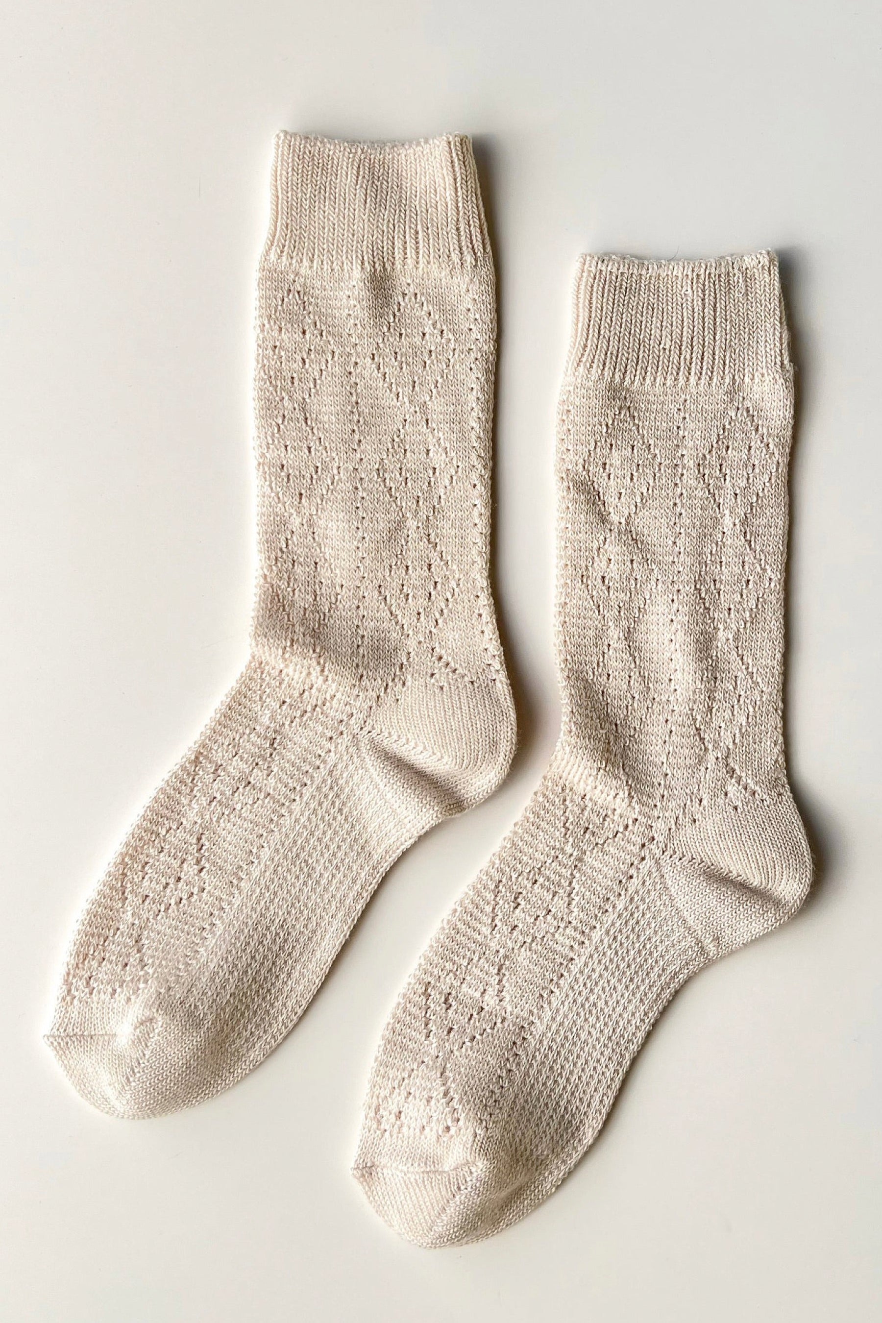 Oyster Eyelet Sock