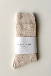 Oyster Eyelet Sock